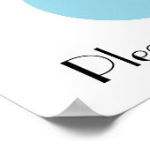 Poster L'eau est la vie. S'il vous plaît, conservez. (Coin)