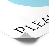 Poster L'eau est la vie. S'il vous plaît, conservez. Affi (Coin)