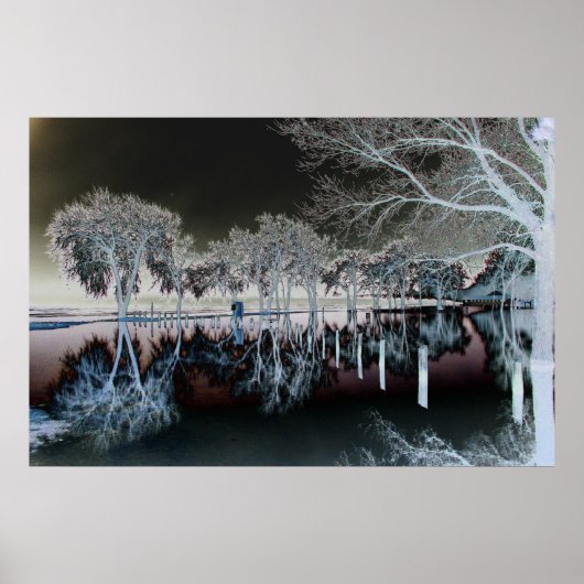 Poster L'Eau S'Étend Profondément (Devant)