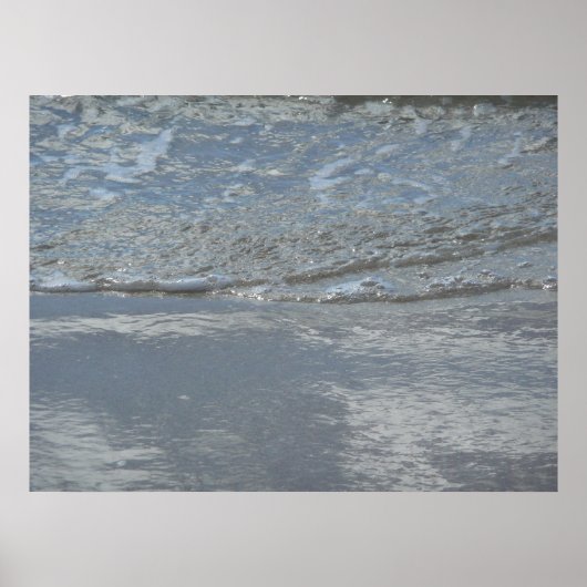 Poster L'eau sur la plage Photographie Abstraite (Devant)