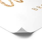 Poster Leave Your Well Wishes Wedding Sign Gold Foil (Coin)