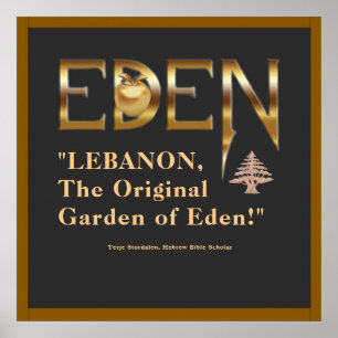Poster "Lebanon, The Original Garden of Eden" T-shirt Pos