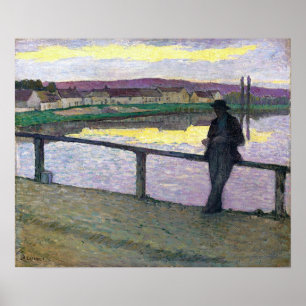 Poster Lebasque - Coucher De Soleil Sur Pont Aven