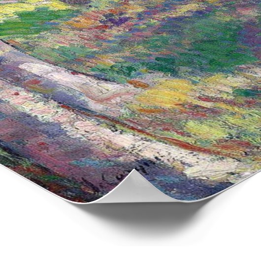 Poster Lebasque - Fille Et Chèvres Dans La Forêt (Coin)