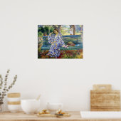 Poster Lebasque - Jeune Femme Assis Sur Un Banc 1911 (Cuisine)