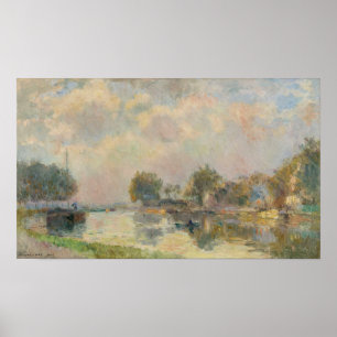 Poster Lebourg - À La Riverbank 1909