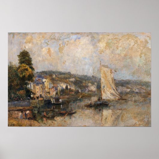 Poster Lebourg - La Seine Dans Les Environs De... (Devant)