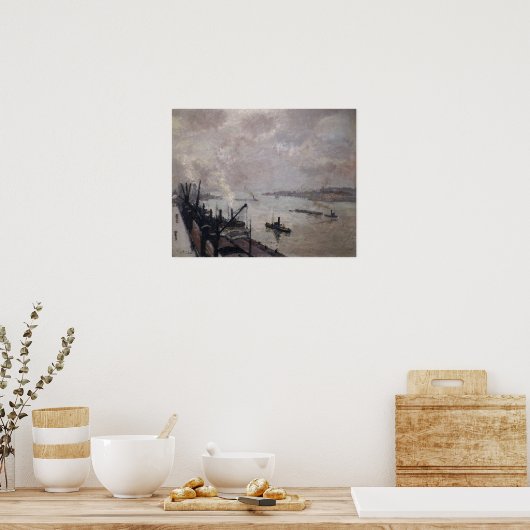 Poster Lebourg - Le Port D'Anvers (Cuisine)