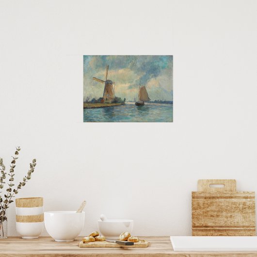 Poster Lebourg - Moulin A Delft (Cuisine)