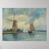 Poster Lebourg - Moulin A Delft (Devant)