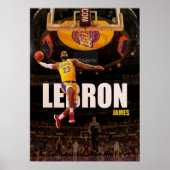 Poster lebron james, nba, basket-ball, roi james, slam du (Devant)
