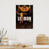 Poster lebron james, nba, basket-ball, roi james, slam du (Cuisine)