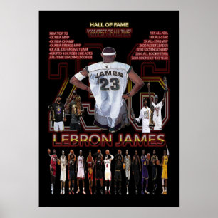 Poster lebron james, nba, basket-ball, roi james, slam du