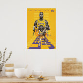 Poster lebron james, nba, basket-ball, roi james, slam du (Cuisine)