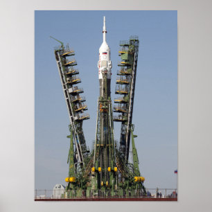 Poster L'échafaudage de lancement est mis en place