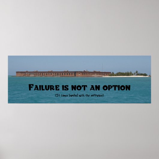 Poster L'échec n'est pas une option (Devant)