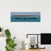 Poster L'échec n'est pas une option (Bureau à domicile)