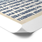 Poster L'échelle de Beaufort (Coin)