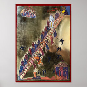 Poster L'échelle de l'icône de l'astre divin
