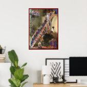 Poster L'échelle de l'icône de l'astre divin (Bureau à domicile)