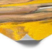 Poster L'échelle jaune, l'homme fume une cigarette (Coin)