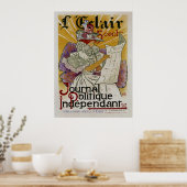 Poster L'Eclair ~ Journal politique indépendant (Cuisine)