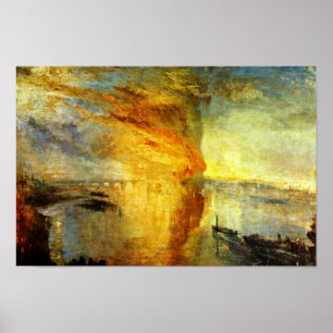 Poster L'Éclatement Des Chambres Du Parlement, L'Éruption