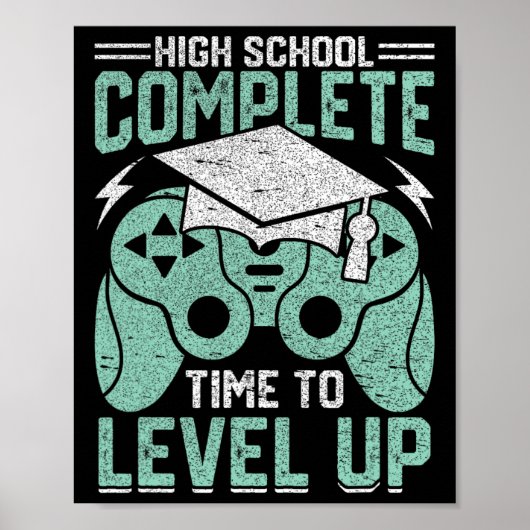 Poster L'École Complète Le Temps De Niveau Vidéo Jeu Grad (Devant)