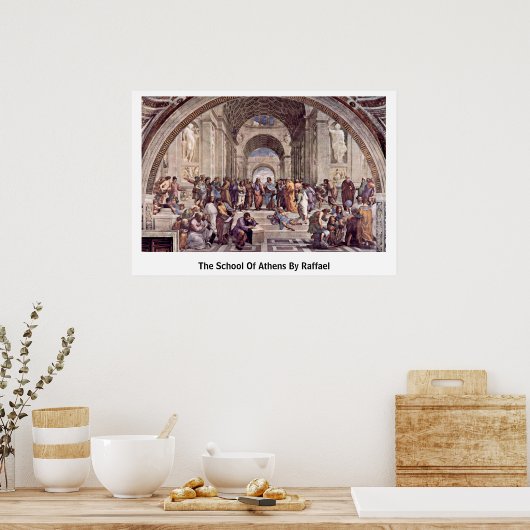 Poster L'École D'Athènes Par Raffael (Cuisine)