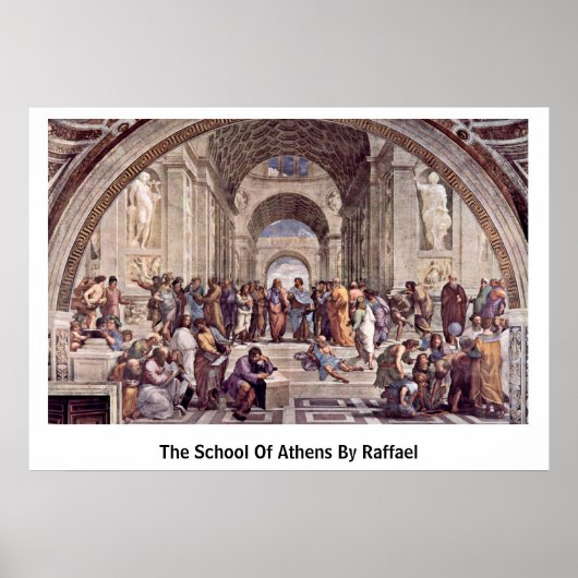 Poster L'École D'Athènes Par Raffael (Devant)