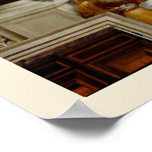 Poster L'école d'Athènes par Raffaello (Coin)