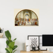 Poster L'école d'Athènes par Raffaello (Bureau à domicile)