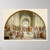 Poster L'école d'Athènes par Raffaello (Devant)