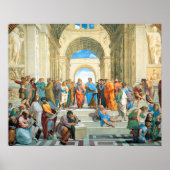 Poster L'école d'Athènes par Raphael (Devant)