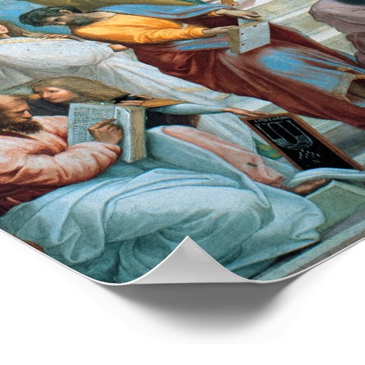 Poster L'école d'Athènes par Raphael (Coin)