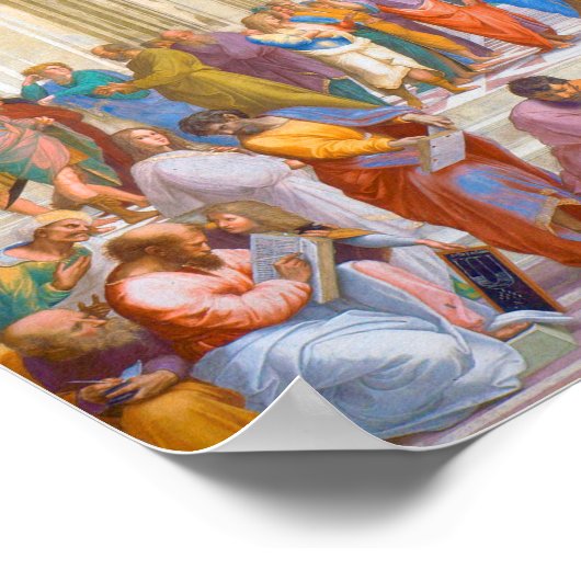 Poster L'école d'Athènes, Raphael (Coin)