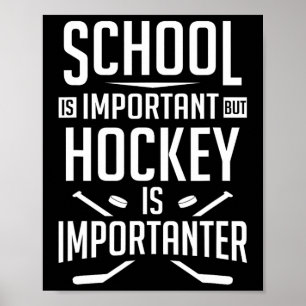 Poster L'école de hockey amusante est importante, mais le