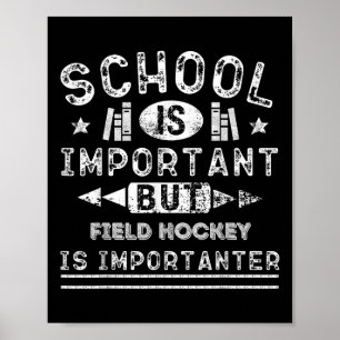 Poster L'école drôle est importante mais le hockey sur ga