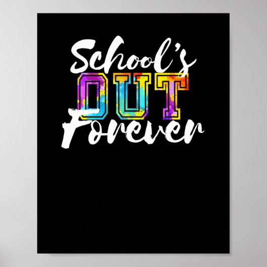 Poster L'école est dehors pour toujours heureux Dernier j (Devant)