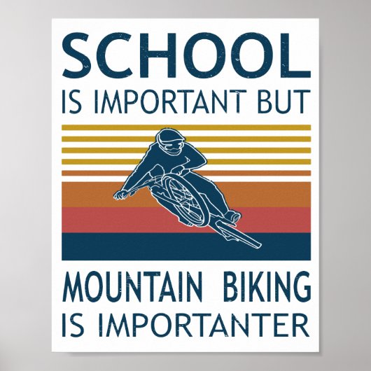 Poster L'École Est Importante - Le VTT Est Important (Devant)