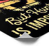 Poster L'École Est Importante Mais La Chasse Est Importan (Coin)