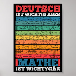 Poster L'École Est Importante, Mais Les Maths Sont Import