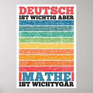 Poster L'école est importante mais les maths sont plus im