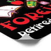 Poster L'École Est Sortie Pour Jamais Retraitée Enseignan (Coin)