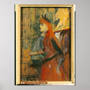 Poster Leçon de chant, 1882