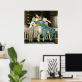 Poster Leçon de musique de Lord Leighton (Bureau à domicile)