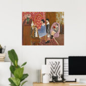 Poster Leçon de piano de Matisse (Bureau à domicile)