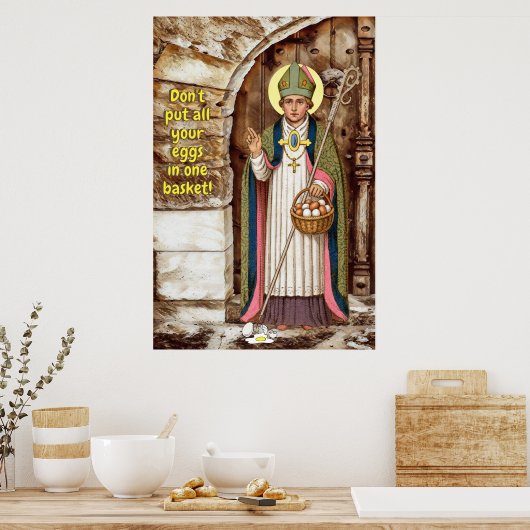 Poster Leçon de St Swithin et les œufs cassés (Cuisine)
