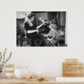 Poster Leçon de violon du début des années 1900 (Cuisine)