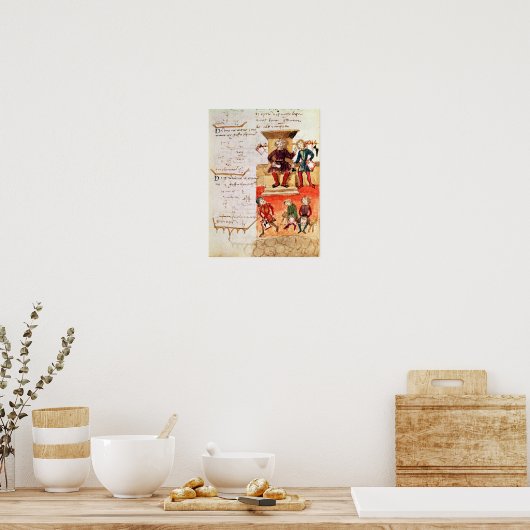 Poster Leçon mathématique, d'un traité mathématique (Cuisine)